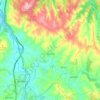 Carvalhal topographic map, elevation, terrain