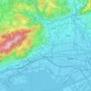 Nishinomiya topographic map, elevation, terrain