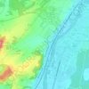 Jaux topographic map, elevation, terrain