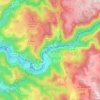 Laval-de-Cère topographic map, elevation, terrain