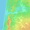 Mimizan topographic map, elevation, terrain