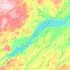 Beothuk Lake topographic map, elevation, terrain
