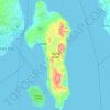 Samal Island topographic map, elevation, terrain