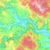 Ivančice topographic map, elevation, terrain
