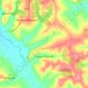 Gornji Music topographic map, elevation, terrain