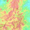 Malinau topographic map, elevation, terrain