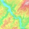 Beauceville topographic map, elevation, terrain