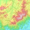 Cascatinha topographic map, elevation, terrain