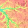 Auneau-Bleury-Saint-Symphorien topographic map, elevation, terrain