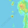 Tidore Islands topographic map, elevation, terrain