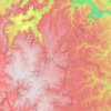 Newnes Plateau topographic map, elevation, terrain