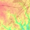 Coulombiers topographic map, elevation, terrain