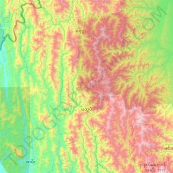 Matupi Township topographic map, elevation, terrain