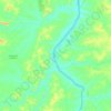 Pau d'Arco topographic map, elevation, terrain