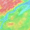 Ville de Miramichi topographic map, elevation, terrain