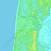 Egmond aan Zee topographic map, elevation, terrain