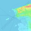 Sorong topographic map, elevation, terrain