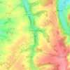 Érize-la-Brûlée topographic map, elevation, terrain