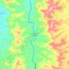 Santa Rita de Minas topographic map, elevation, terrain