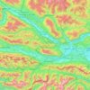 Villach-Land topographic map, elevation, terrain