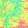 Vlašim topographic map, elevation, terrain