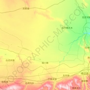Bourg de Chengchuan topographic map, elevation, terrain