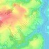 Snět topographic map, elevation, terrain