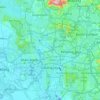 Petaling topographic map, elevation, terrain