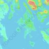 Area C (Cortes Island) topographic map, elevation, terrain