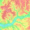 Communauté de communes Loir-Lucé-Bercé topographic map, elevation, terrain