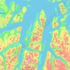 Lyngen topographic map, elevation, terrain