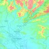 Đồng Hỷ District topographic map, elevation, terrain
