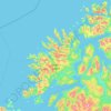 Senja topographic map, elevation, terrain