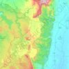 Khao Kho topographic map, elevation, terrain