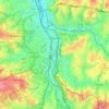 Český Těšín topographic map, elevation, terrain