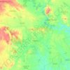 Lagarto topographic map, elevation, terrain
