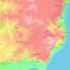 Santa Catarina topographic map, elevation, terrain