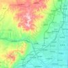 云冈镇 topographic map, elevation, terrain