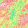 Enshi topographic map, elevation, terrain