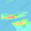 Pulau Batanta topographic map, elevation, terrain