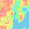 Rushoon topographic map, elevation, terrain