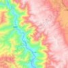 上江乡 topographic map, elevation, terrain