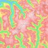 Jostedalsbreen topographic map, elevation, terrain