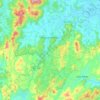 Massaranduba topographic map, elevation, terrain