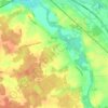 Brinay topographic map, elevation, terrain