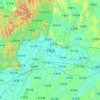 Pingnan County topographic map, elevation, terrain