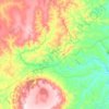 Guimarânia topographic map, elevation, terrain