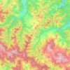 Bagno di Romagna topographic map, elevation, terrain