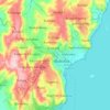 Bukoba topographic map, elevation, terrain