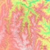 Jiuzhai Valley National Park topographic map, elevation, terrain